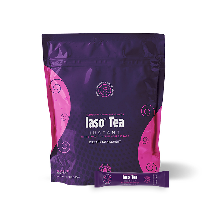 Iaso Tea Instant with Broad Spectrum Hemp Extract